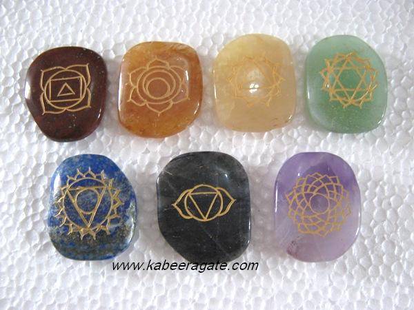 Palm Stone Chakra Set